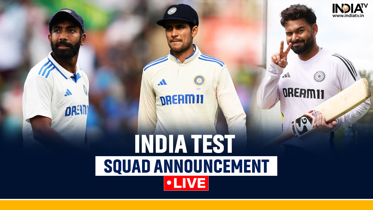 India Test squad announcement Live Updates: Indian team for England announced, Gill named captain