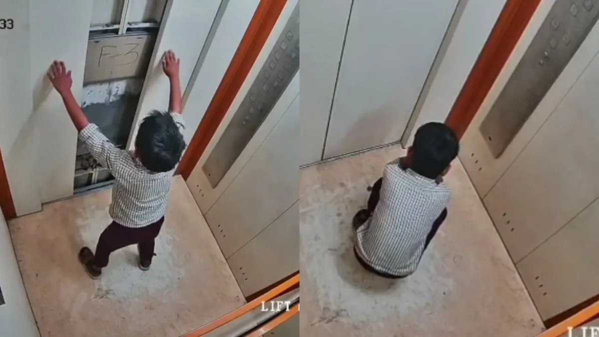 Child gets stuck in lift at Ghaziabad tower, rescued after CCTV alert